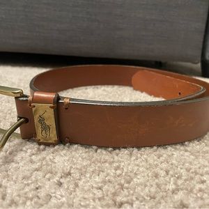 Pre-owned Brown Leather Polo Ralph Lauren Belt - size 28-34